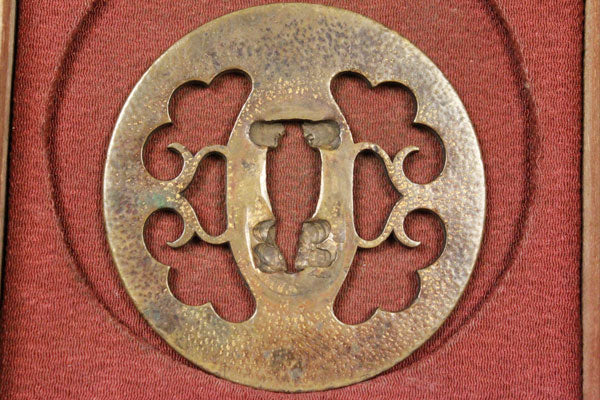 喜】黄銅‼ 古金工透かし鍔‼ 刀装具武具!! 木箱 112662 – 喜楽 - kiraku2018